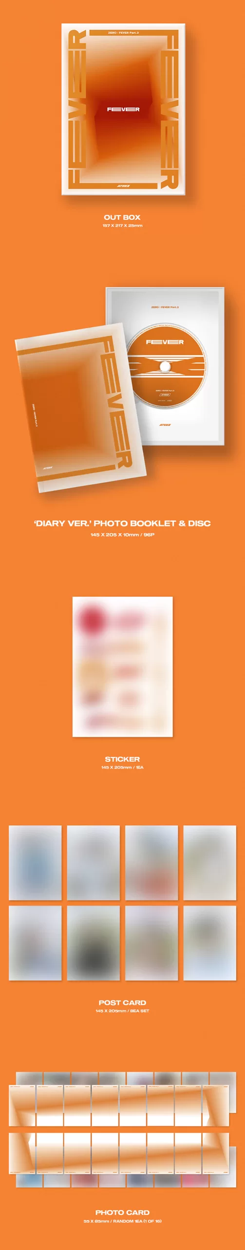 ATEEZ: 7th Mini Album 'ZERO: FEVER Part.3' (Random ver.) - Imagen 3