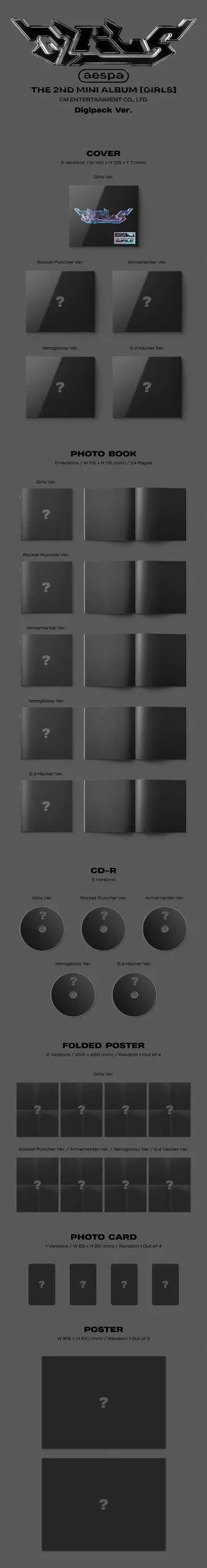 AESPA: 2nd Mini Album 'Girls' (Digipack Ver.) - Imagen 2