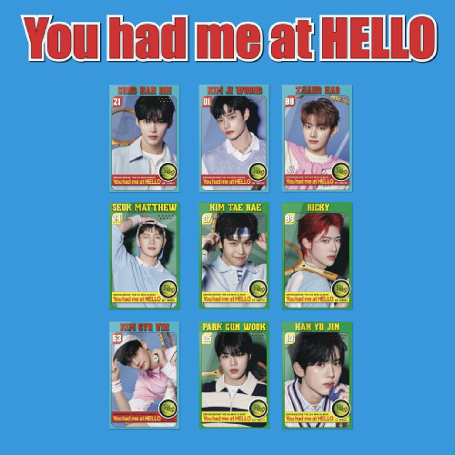ZEROBASEONE: 3rd Mini Album 'You had me at HELLO' (ZEROSE ver.) (Random Ver.)