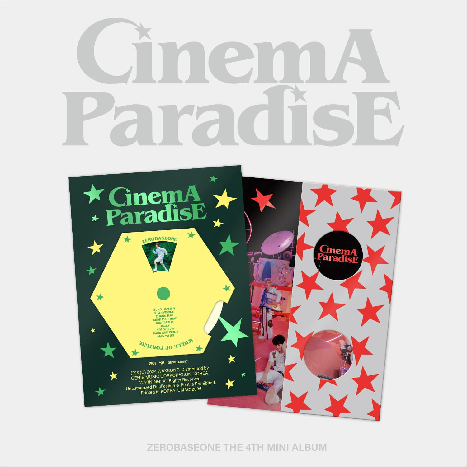 ZEROBASEONE: 4th Mini Album 'CINEMA PARADISE' (Random Ver.)