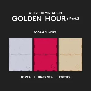 ATEEZ: 11th Mini Album 'GOLDEN HOUR: PART.2' (POCA Album Ver.) (Random Ver.)