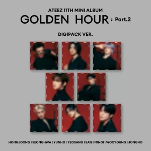 ATEEZ: 11th Mini Album 'GOLDEN HOUR: PART.2' (Digipack Ver.) (Random Ver.)