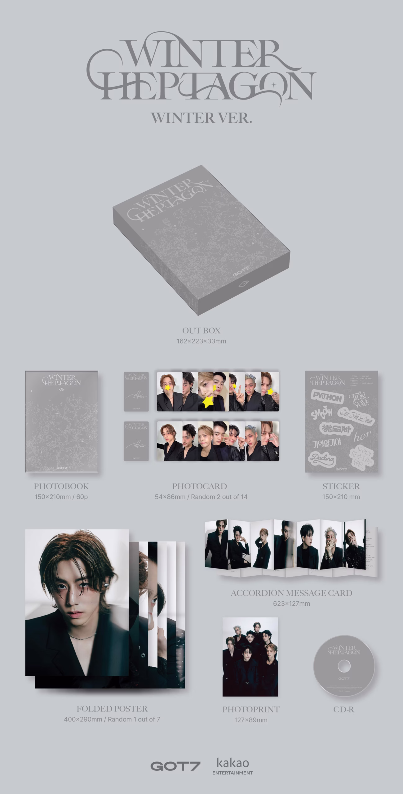 GOT7 - Album 'WINTER HEPTAGON' (Winter Ver.) - Imagen 3