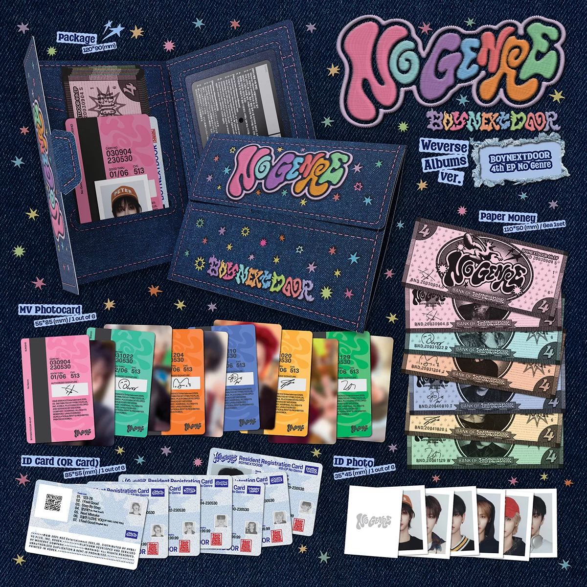 BOYNEXTDOOR: 4th EP Album 'NO GENRE' (Weverse Album Ver.) - Imagen 2