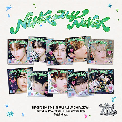 ZEROBASEONE: 1st Album 'NEVER SAY NEVER' (Digipack Ver.) (Random Ver.)