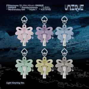 P1Harmony - Album 'UNIQUE' (Light Keyring Ver.) POBs Disponibles