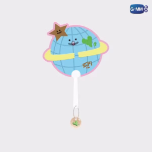 EARTHMIX - MR. SATURNWORLD LENTICULAR HAND FAN