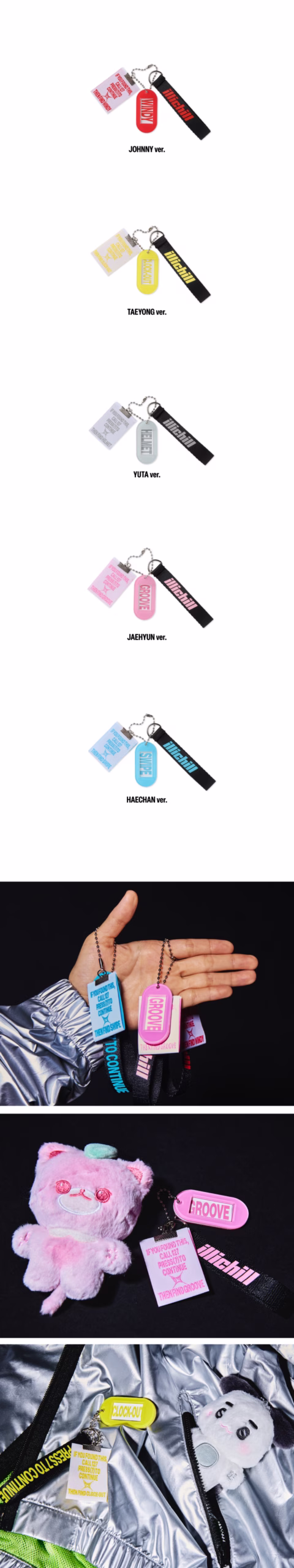 NCT 127 - The 7th Album POP-UP: LOST&FOUND KEY RING (Versión a Elegir) - Imagen 2
