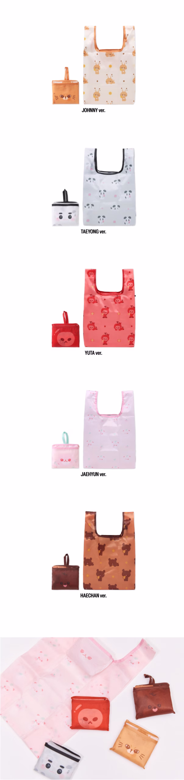 NCT 127 - The 7th Album POP-UP: SOM-MOONG-CHILL REUSABLE BAG (Versión a Elegir) - Imagen 2