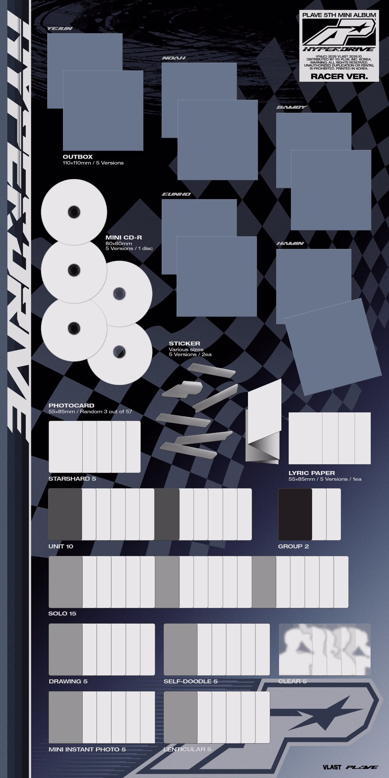 PLAVE - Album 'HYPERDRIVE' (Racer Ver.) (Versión a Elegir) - Imagen 2