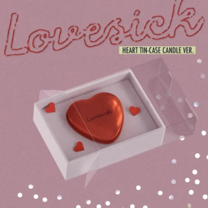 CHAERYEONG - Album 'LOVESICK' (HEART TIN-CASE CANDLE Ver.) POB Disponible