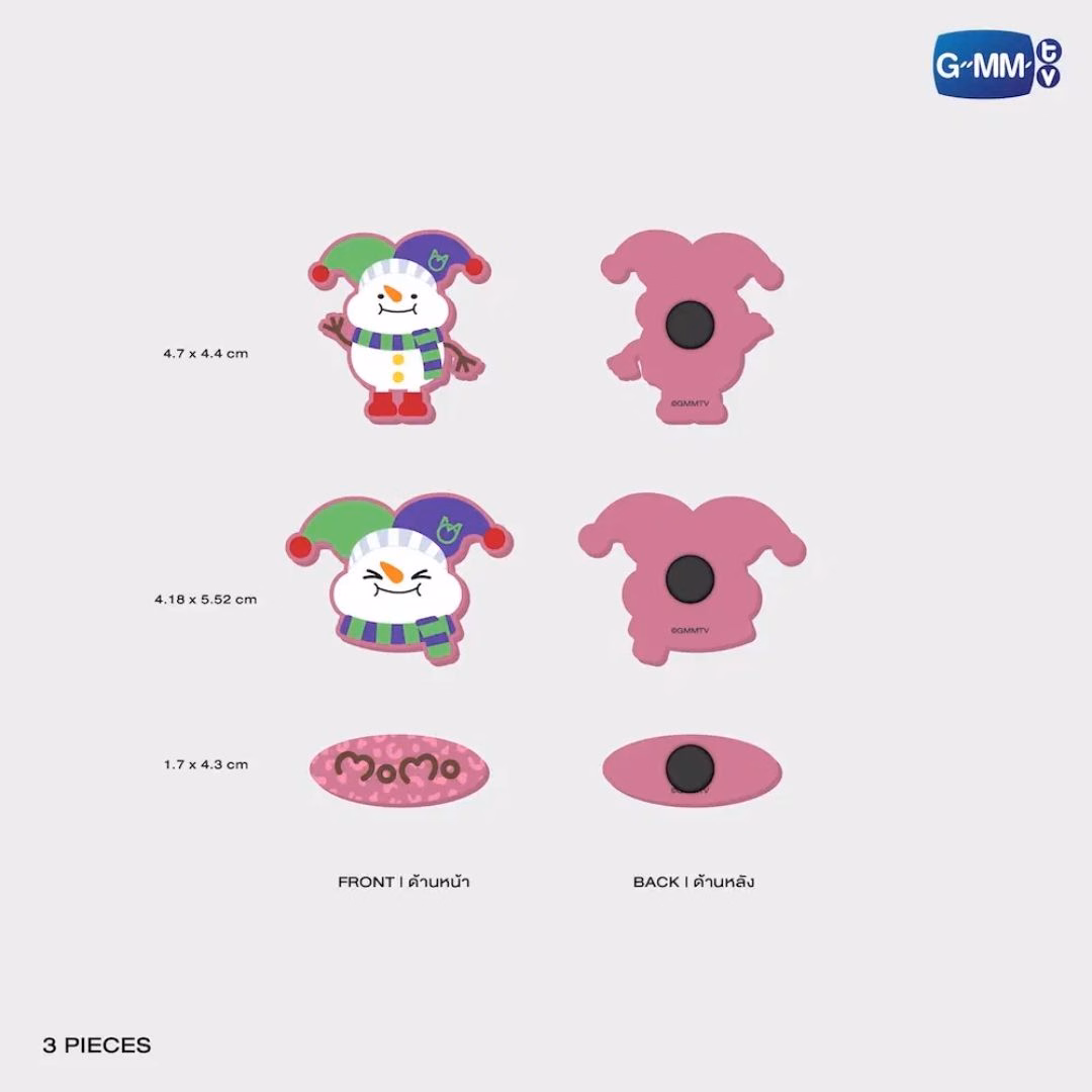 MarkOhm - Momo Rubber Charm Set - Imagen 2