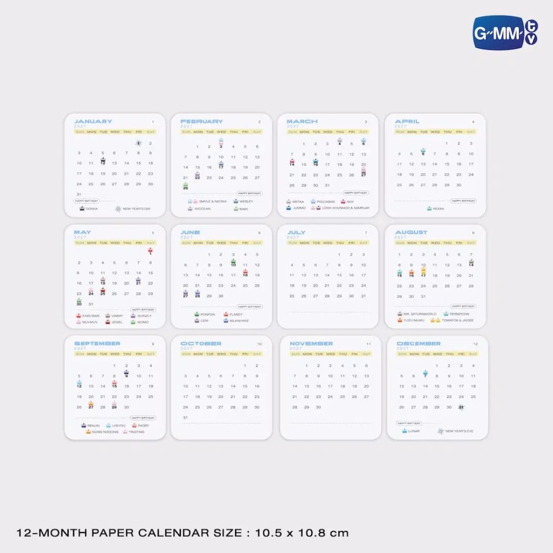 GMMTV Fandom Character - Official Calendar 2027 - Imagen 4