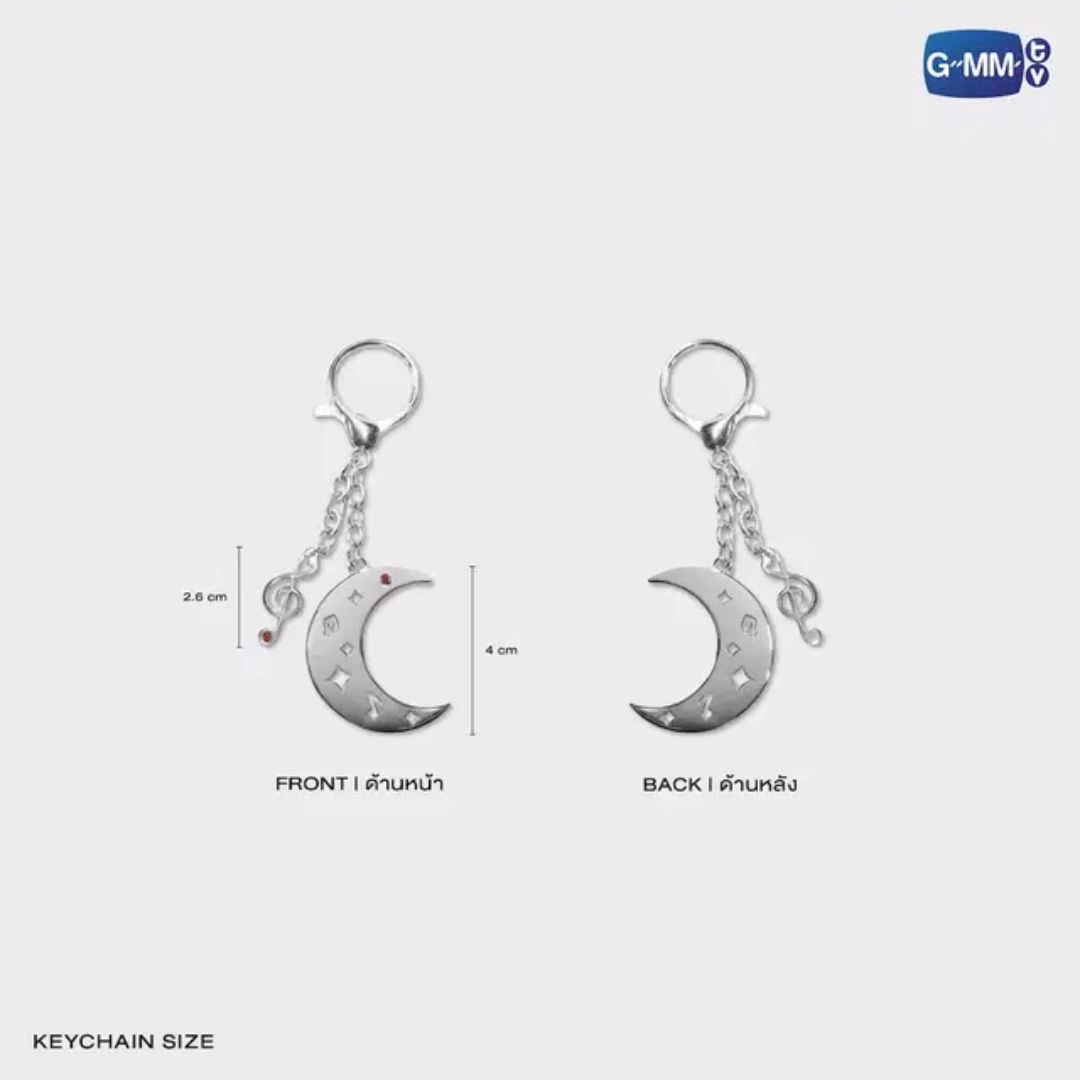 Moonshadow - Moonkey Metal Keychain + Photocard - Imagen 2