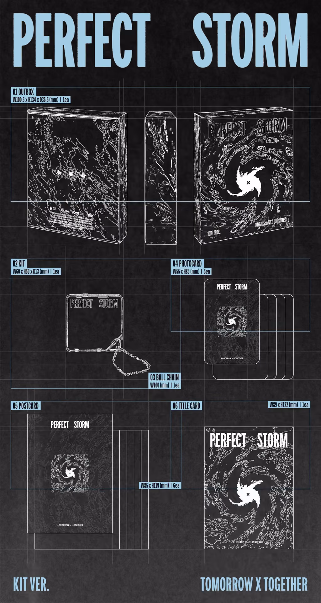 TXT - Album 'PERFECT STORM' (KiT Ver.) - Imagen 2