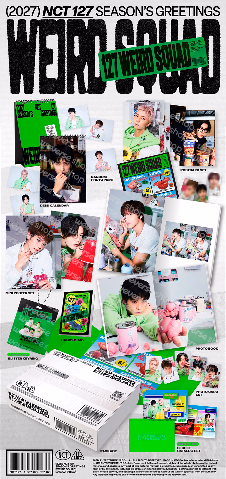 NCT 127 - 2027 Season's Greetings 'WEIRDO SQUAD' (POBs Disponibles) - Imagen 2